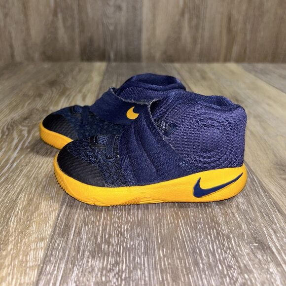 Nike Kyrie 2 Blue Yellow Toddler Youth US Size 5C Basketball Shoes 827281-447 - Picture 5 of 11